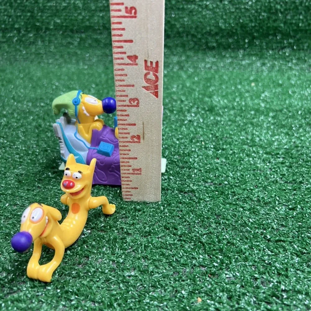 Nickalodeon‎ 1999 Dog & Cat Burger King Kids Meal Toys Lot Of 2